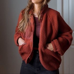 Free People Hit the Slopes Sherpa Jacket